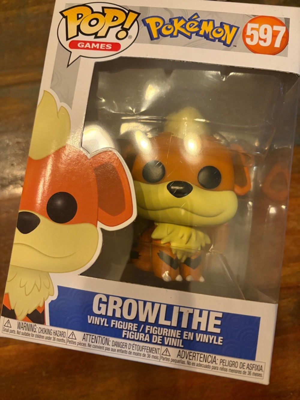 SOLD Funko Pop! Pokémon Growlithe Orange Yellow Vinyl Figure #597